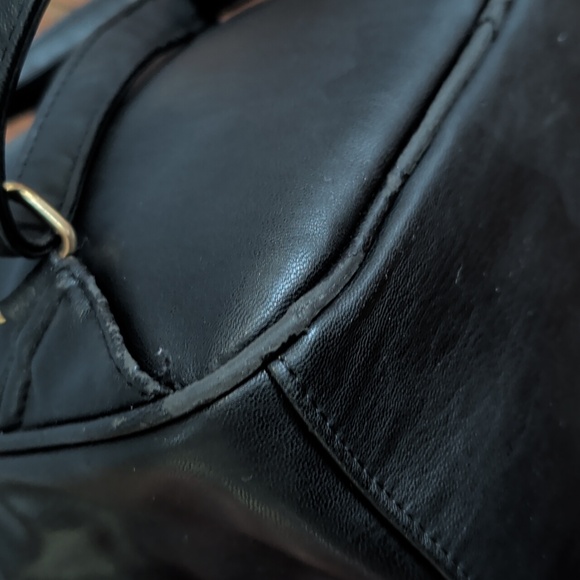 Badgley Mischka Black Quilted Backpack - Picture 9 of 16